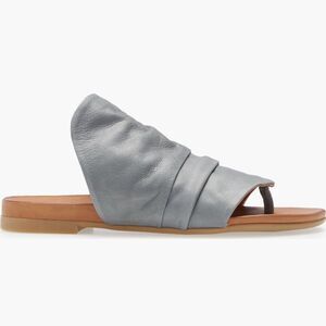 Sheridan Mia Womens Moa Slouchy Leather Thong Sandals Grey Sz. 6.5 (37)
